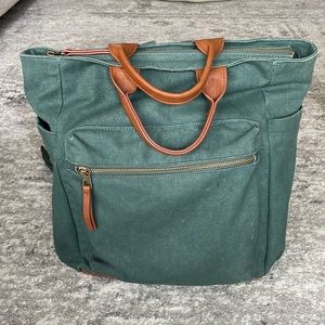 Forest Green Canvas Backpack, Universal Thread.